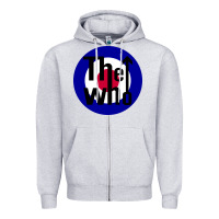 Heather Grey rock and roll Zipper Hoodie - InspiraDesign