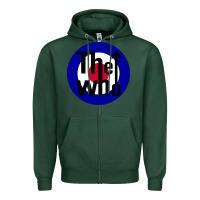 Sports Green rock and roll Zipper Hoodie - InspiraDesign