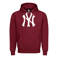 Burgundy Vintage Zipper Hoodie - InspiraDesign