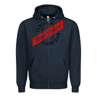 Navy jamaica red stripe lager beer Zipper Hoodie - InspiraDesign