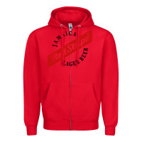 Red jamaica red stripe lager beer Zipper Hoodie - InspiraDesign