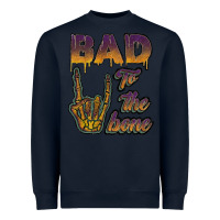 Navy bad to the bone Heavyweight Sweatshirt - JahusDesignShop