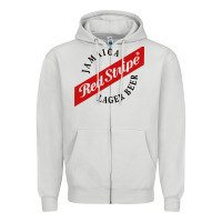 Dove Grey jamaica red stripe lager beer Zipper Hoodie - InspiraDesign
