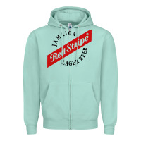 Seafoam jamaica red stripe lager beer Zipper Hoodie - InspiraDesign