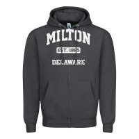 Smoke milton delaware de vintage state athletic style t shirt Zipper Hoodie - InspiraDesign