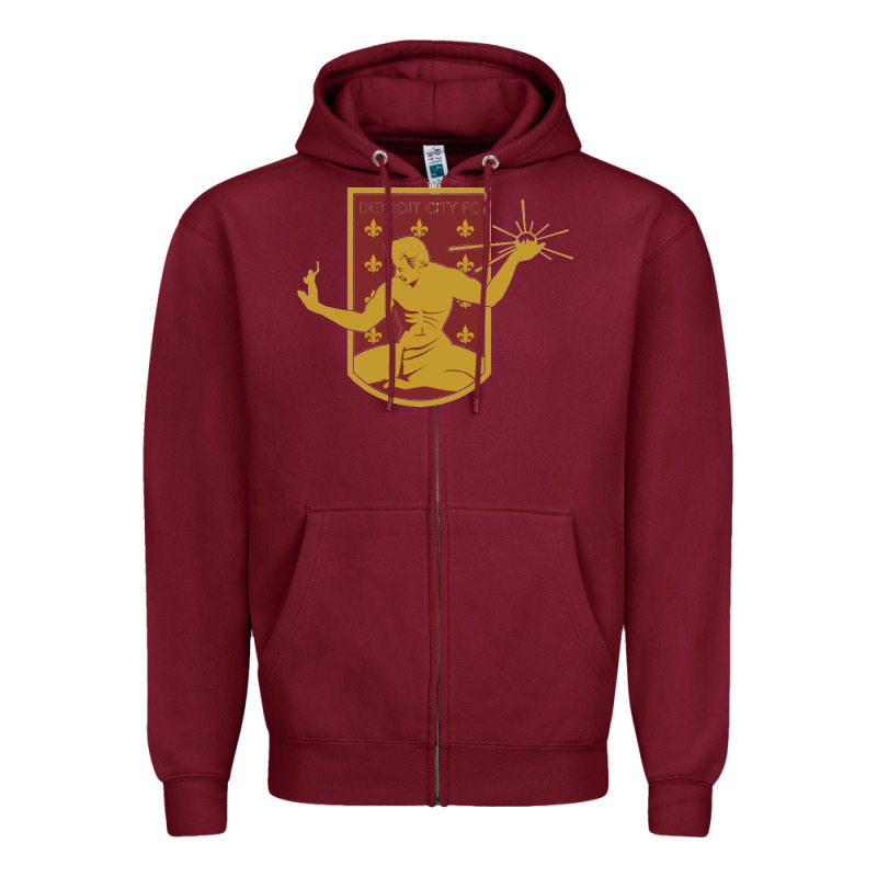 Usa,  Detroit City Fc Zipper Hoodie by InspiraDesign | Teevron
