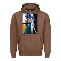 Chestnut Neon Genesis Evangelion Rei Ayanami Zipper Hoodie - InspiraDesign