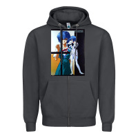 Smoke Neon Genesis Evangelion Rei Ayanami Zipper Hoodie - InspiraDesign