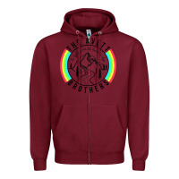 Burgundy the avett brothers Zipper Hoodie - InspiraDesign