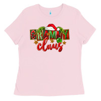 Bubblegum Pink Christmas Grammy Claus Mother's Day Ladies Tee - FaDigitalArtStudio