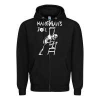 Black Hangmans Joke Zipper Hoodie - InspiraDesign