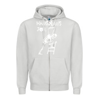 Dove Grey Hangmans Joke Zipper Hoodie - InspiraDesign