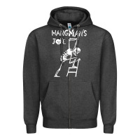 Charcoal Heather Hangmans Joke Zipper Hoodie - InspiraDesign