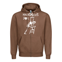 Chestnut Hangmans Joke Zipper Hoodie - InspiraDesign