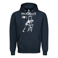 Navy Hangmans Joke Zipper Hoodie - InspiraDesign