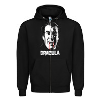 Black dracula vampire classic horror flick white t shirt Zipper Hoodie - InspiraDesign