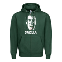 Sports Green dracula vampire classic horror flick white t shirt Zipper Hoodie - InspiraDesign