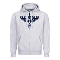 Heather Grey goose music Zipper Hoodie - InspiraDesign