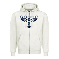 Oatmeal Heather goose music Zipper Hoodie - InspiraDesign