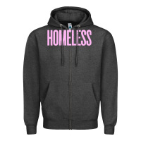 Charcoal Heather homeless Zipper Hoodie - InspiraDesign