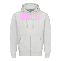 Dove Grey homeless Zipper Hoodie - InspiraDesign