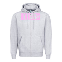 Heather Grey homeless Zipper Hoodie - InspiraDesign