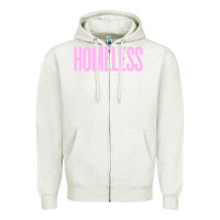 Oatmeal Heather homeless Zipper Hoodie - InspiraDesign