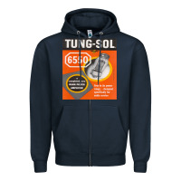 Navy TungSol 6550 Zipper Hoodie - InspiraDesign