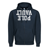 Pole Vault T Shirt Upside Down Funny Pole Vault Jumper Shirt Zipper Hoodie | Teevron
