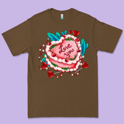 Valentines Day Cakes Olivia Creates Design Premium Tee Designed By Oliviacreatesart