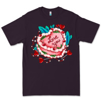 Plum valentines day cakes olivia creates design Premium Tee - OliviaCreatesArt