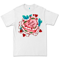 White valentines day cakes olivia creates design Premium Tee - OliviaCreatesArt