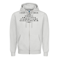 Dove Grey I Have Brought Peace Zipper Hoodie - InspiraDesign