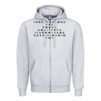 Heather Grey I Have Brought Peace Zipper Hoodie - InspiraDesign