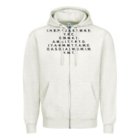 Oatmeal Heather I Have Brought Peace Zipper Hoodie - InspiraDesign