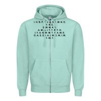 Seafoam I Have Brought Peace Zipper Hoodie - InspiraDesign