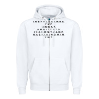 White I Have Brought Peace Zipper Hoodie - InspiraDesign