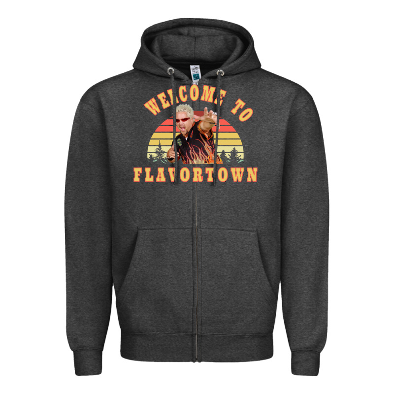 New Guy Fieri Fans Flavortown Zipper Hoodie by InspiraDesign | Teevron