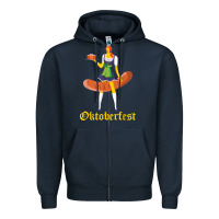 Navy barmaid oktoberfest funny german woman dirndl bratwurst t shirt Zipper Hoodie - InspiraDesign