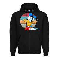 Black Donald duck funny Zipper Hoodie - InspiraDesign