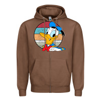 Chestnut Donald duck funny Zipper Hoodie - InspiraDesign