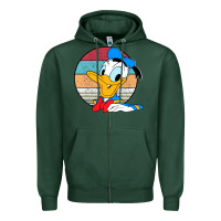 Sports Green Donald duck funny Zipper Hoodie - InspiraDesign