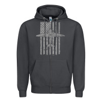 Smoke C-47 Skytrain Wwii Transport Airplane Vintage Flag Zipper Hoodie - InspiraDesign