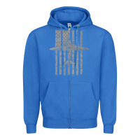 True Royal C-47 Skytrain Wwii Transport Airplane Vintage Flag Zipper Hoodie - InspiraDesign