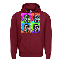 Burgundy STEVIE WONDER! Zipper Hoodie - InspiraDesign