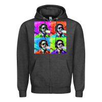 Charcoal Heather STEVIE WONDER! Zipper Hoodie - InspiraDesign