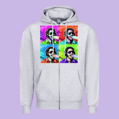 Stevie Wonder! Zipper Hoodie Designed By Inspiradesign