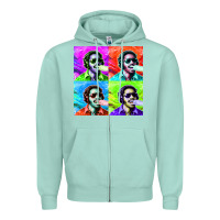 Seafoam STEVIE WONDER! Zipper Hoodie - InspiraDesign