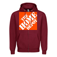 Burgundy 2thehomedepot Zipper Hoodie - InspiraDesign