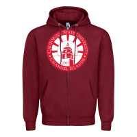 Burgundy csu channel islands seal Zipper Hoodie - InspiraDesign